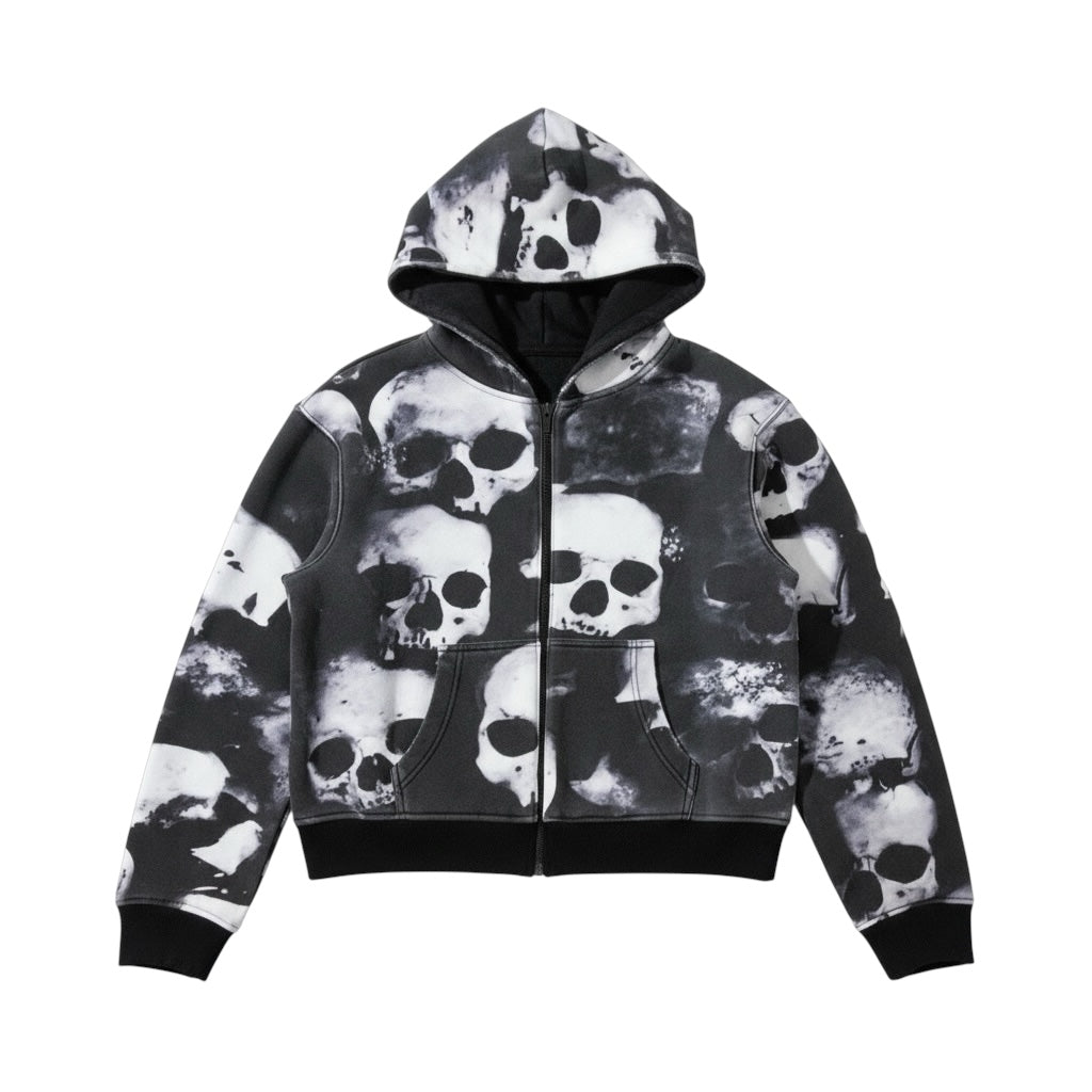 Skull Reversible Zip-Up